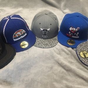New Era Fitted Hats Denver Nuggets Chicago Bulls